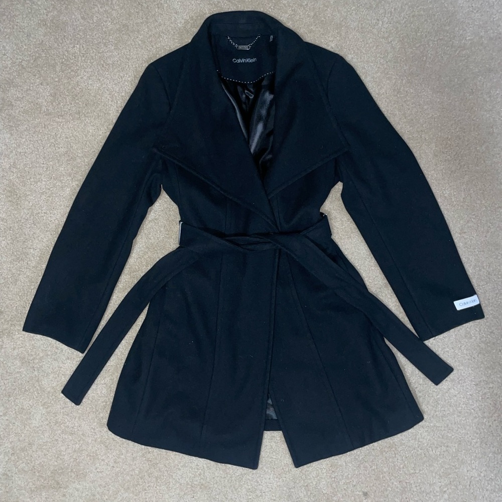 Calvin Klein Women black coat